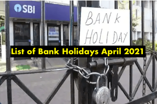 bank holidays list april 2021