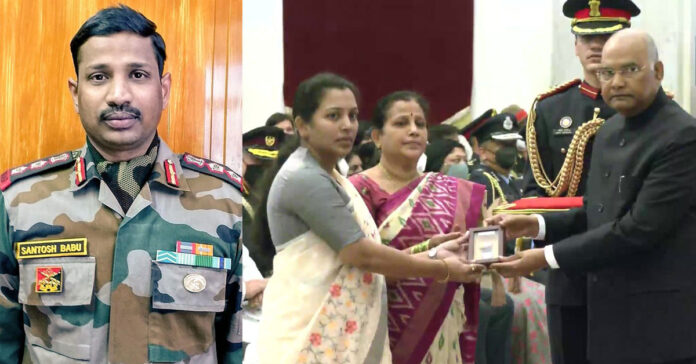 colonel santosh babu awarded mahavir chakra