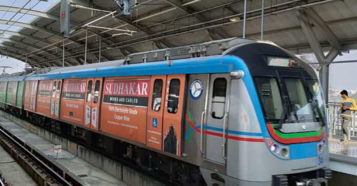 Hyderabad metro train
