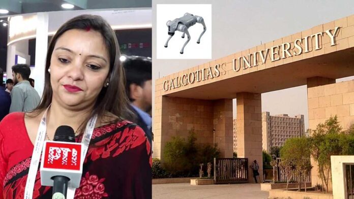 galgotias university robot